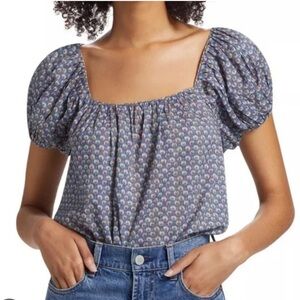 Never worn Doen Tonya top- dahlia ikat